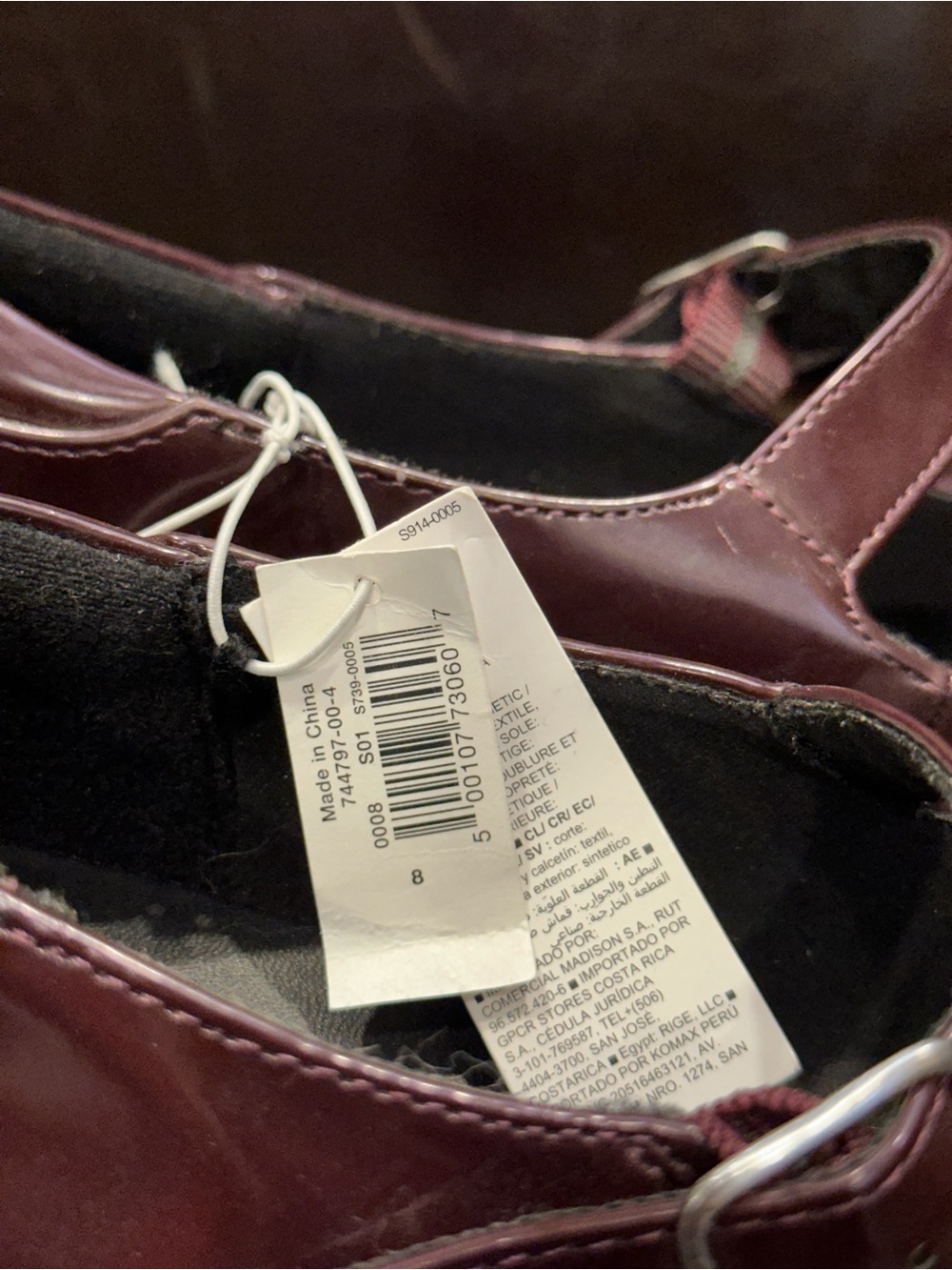 Women’s Mary Jane Platform Shoes in Burgundy lug sole sz 8 - Picture 5 of 10